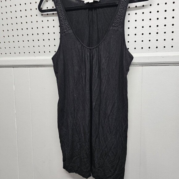 Lucy & Laurel Decorative Racerback Tank Top Women's M (Black) - Picture 3 of 9